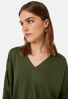 Merino wool bat sleeves sweater - Boxe