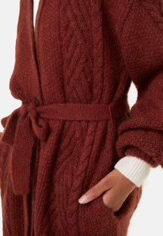 Balloon sleeve buttoned mohair coat - Galilee