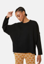 Pull ample col rond en laine mérinos - Guerande 7850 foret - 83 Kaki