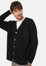 Gilet ample boutoné avec logo en laine mérinos - Frederic