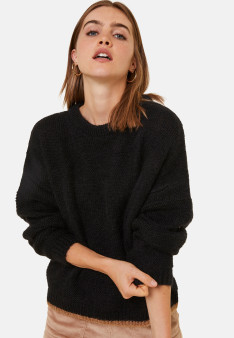 Loose two-tone mohair sweater - Gaby