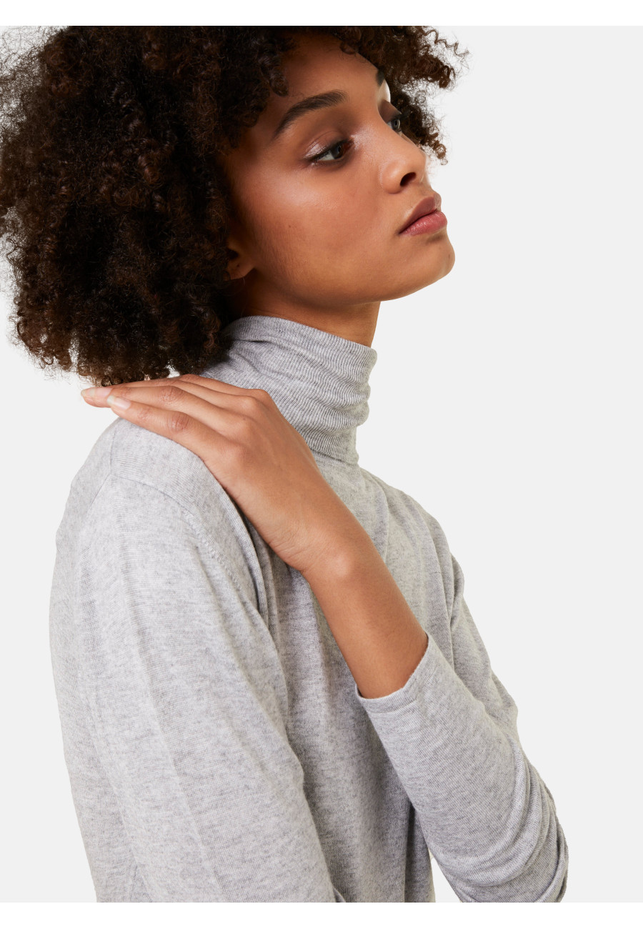 Bamboo cashmere turtleneck t-shirt - Aéris