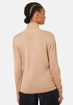 Bamboo cashmere turtleneck t-shirt - Aerio
