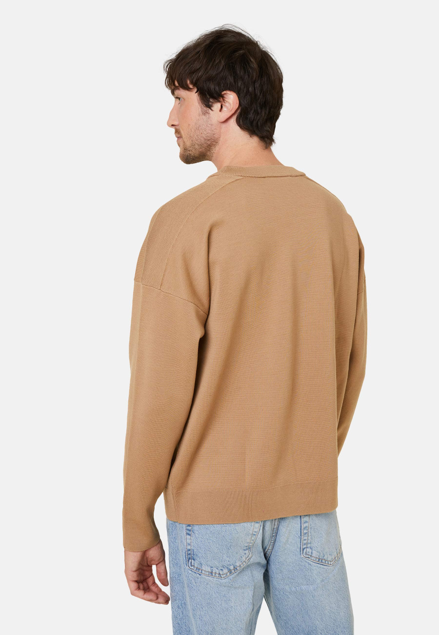 Pull ample col rond en laine mérinos - Felix