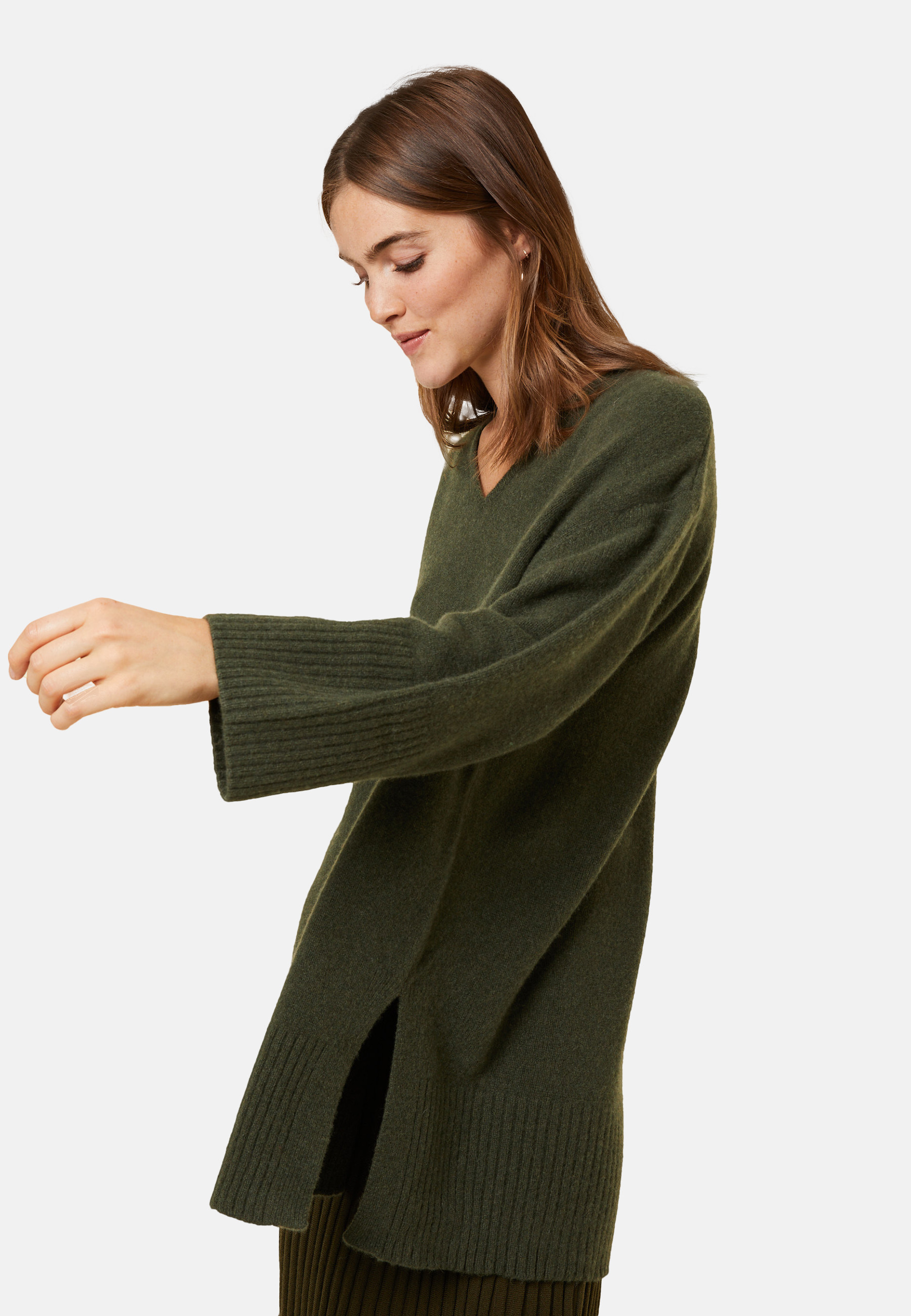 Pull ample à fentes en cachemire et laine recyclés - Darius