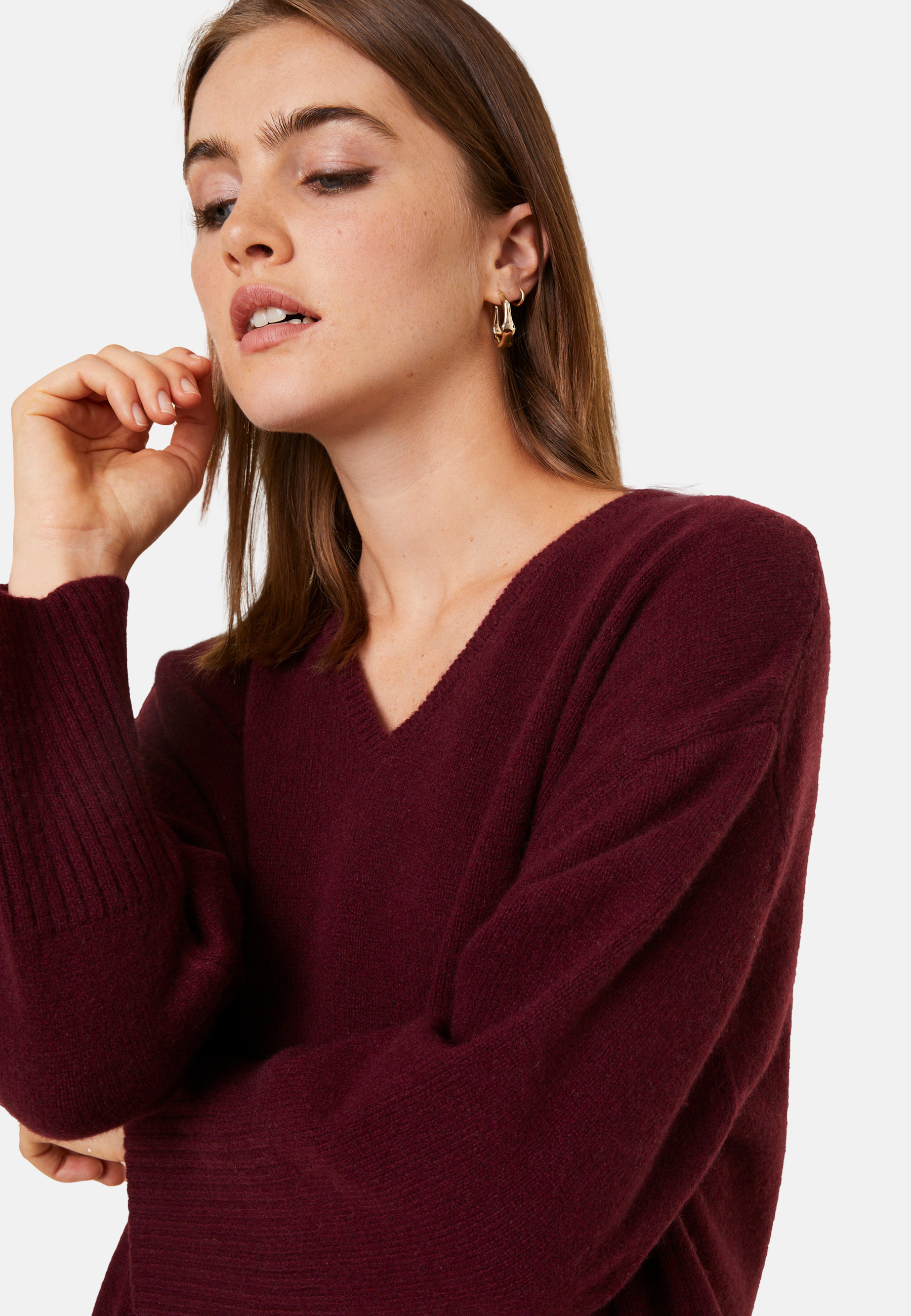 Pull ample à fentes en cachemire et laine recyclés - Darius