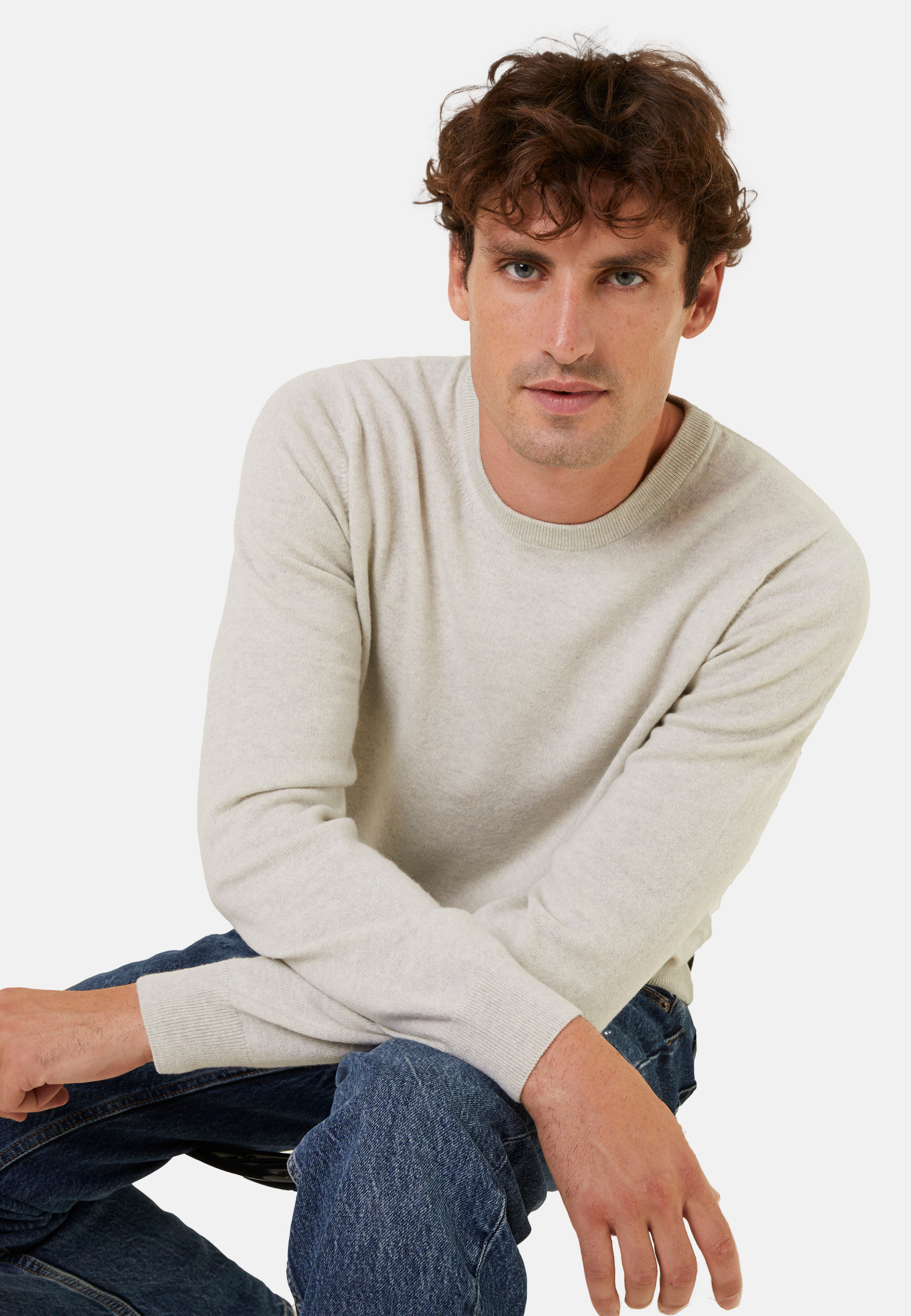 Pull col rond en cachemire - Evain
