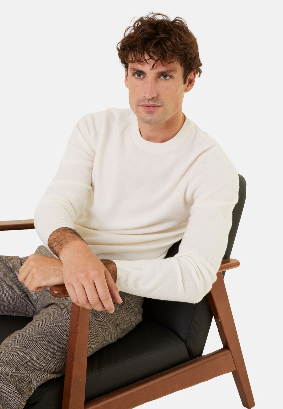 Cashmere round neck sweater - Evain