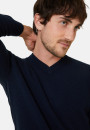 Pull col V en cachemire - Evann 7852 celadon - 94 Vert amande