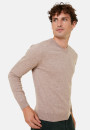 Pull col V en cachemire - Evann 7852 celadon - 94 Vert amande