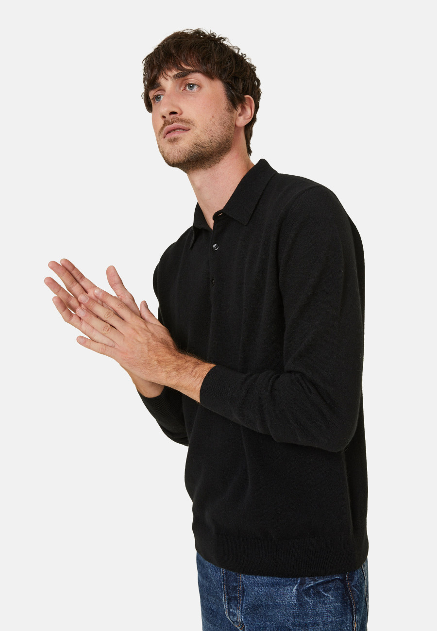 Pull col polo en cachemire - Emerson