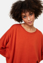 Loose-fitting merino wool round neck sweater - Azel