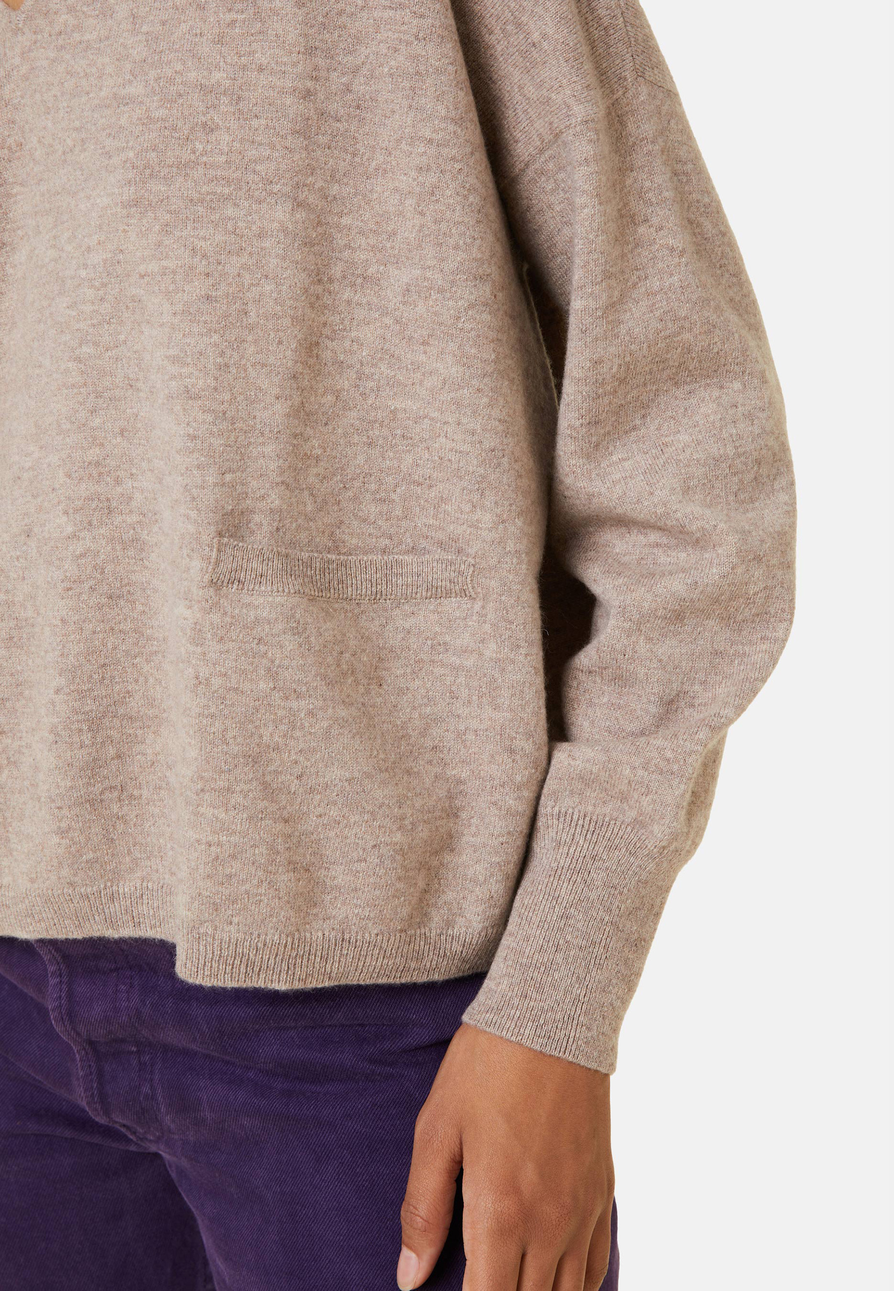 Pull court en cachemire avec poche - Balba