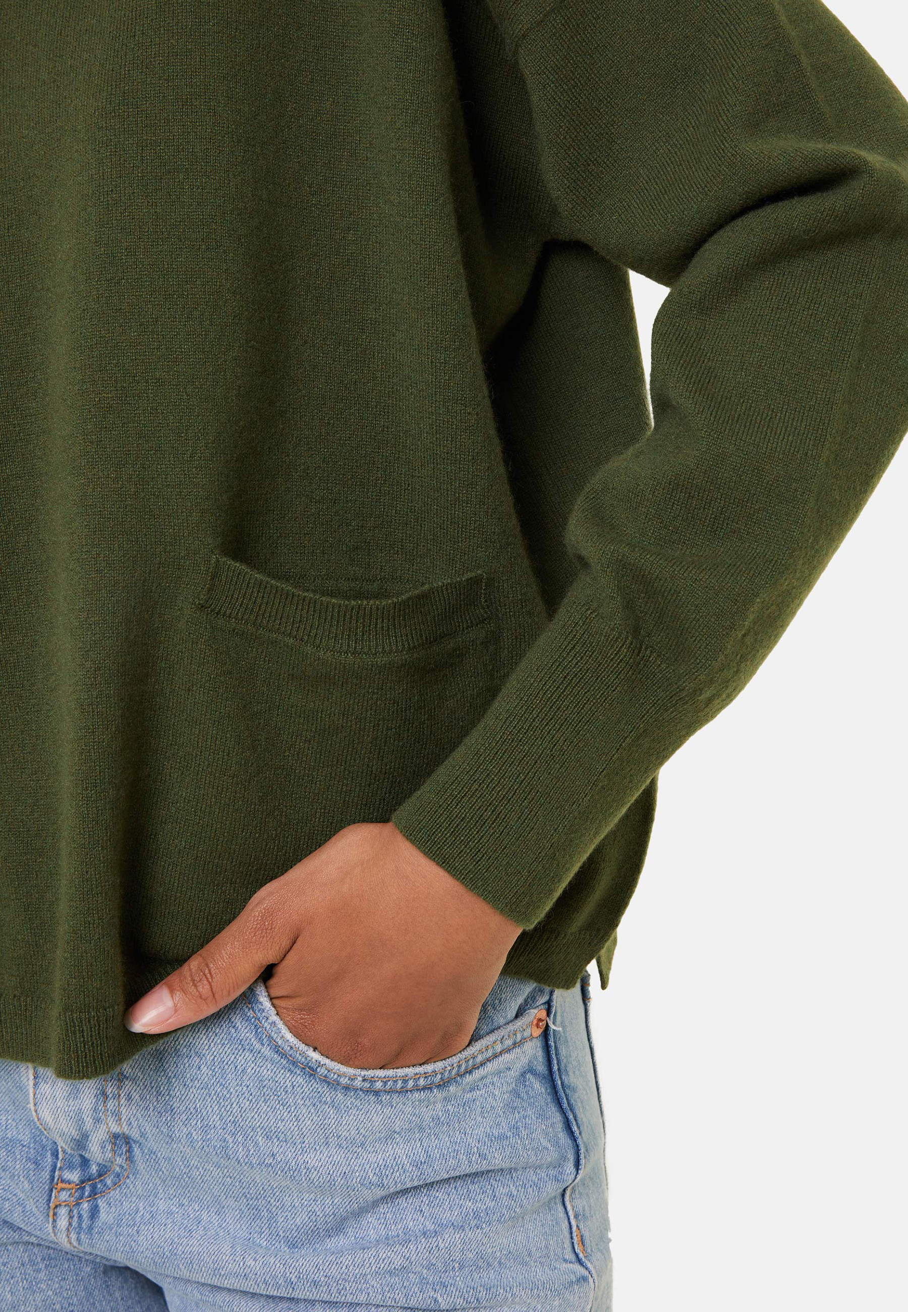 Pull court en cachemire avec poche - Balba