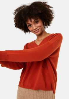 Pull court en cachemire avec poche - Balba