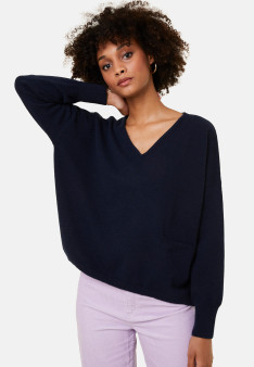 Pull court en cachemire avec poche - Balba