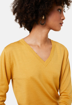 Merino wool V-neck sweater - Arya