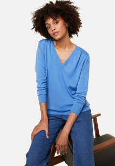 Merino wool V-neck sweater - Arya
