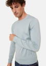 Crew neck sweater with logo in merino wool - Eddie