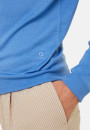 Pull col rond avec logo en laine mérinos - Eddie 7852 celadon - 94 Vert amande