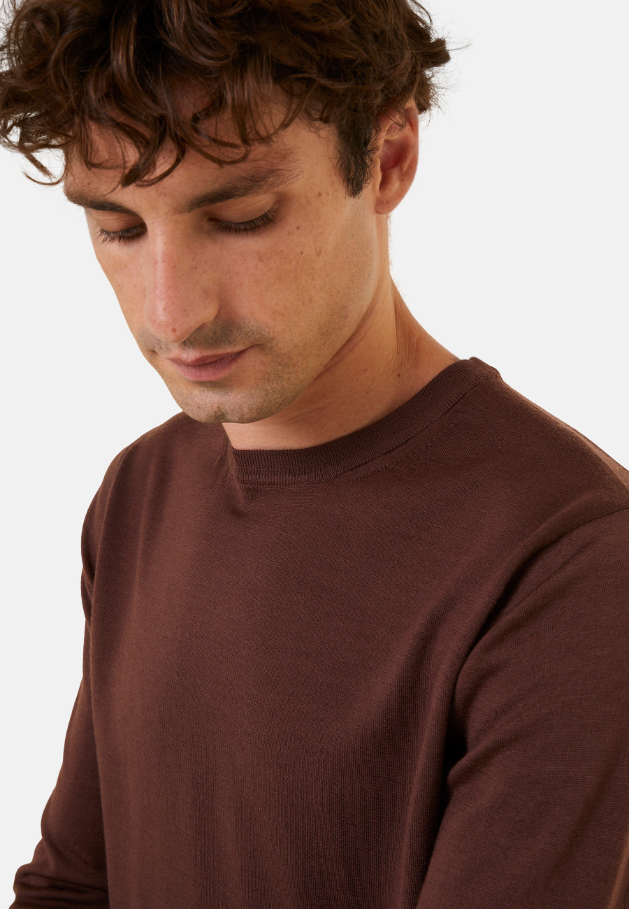 Pull col rond en laine mérinos - Eddie