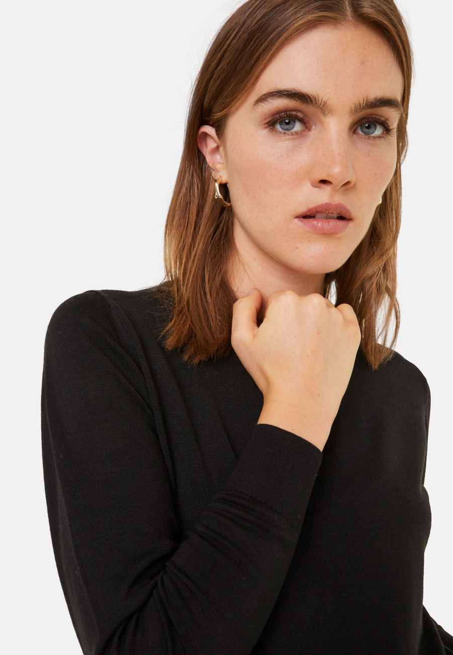 Pull col rond laine mérinos - Asena