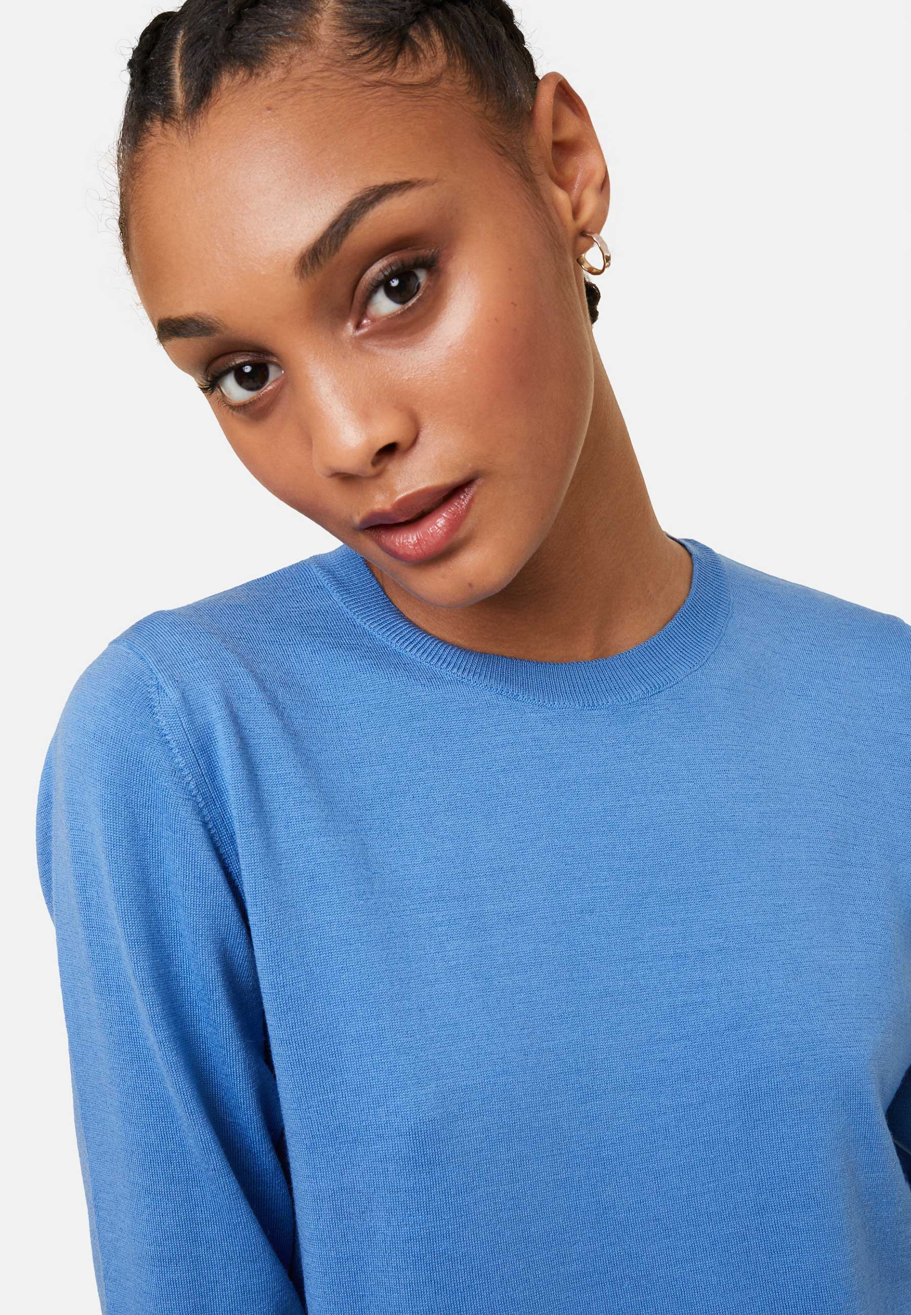 Pull col rond en laine mérinos - Asena