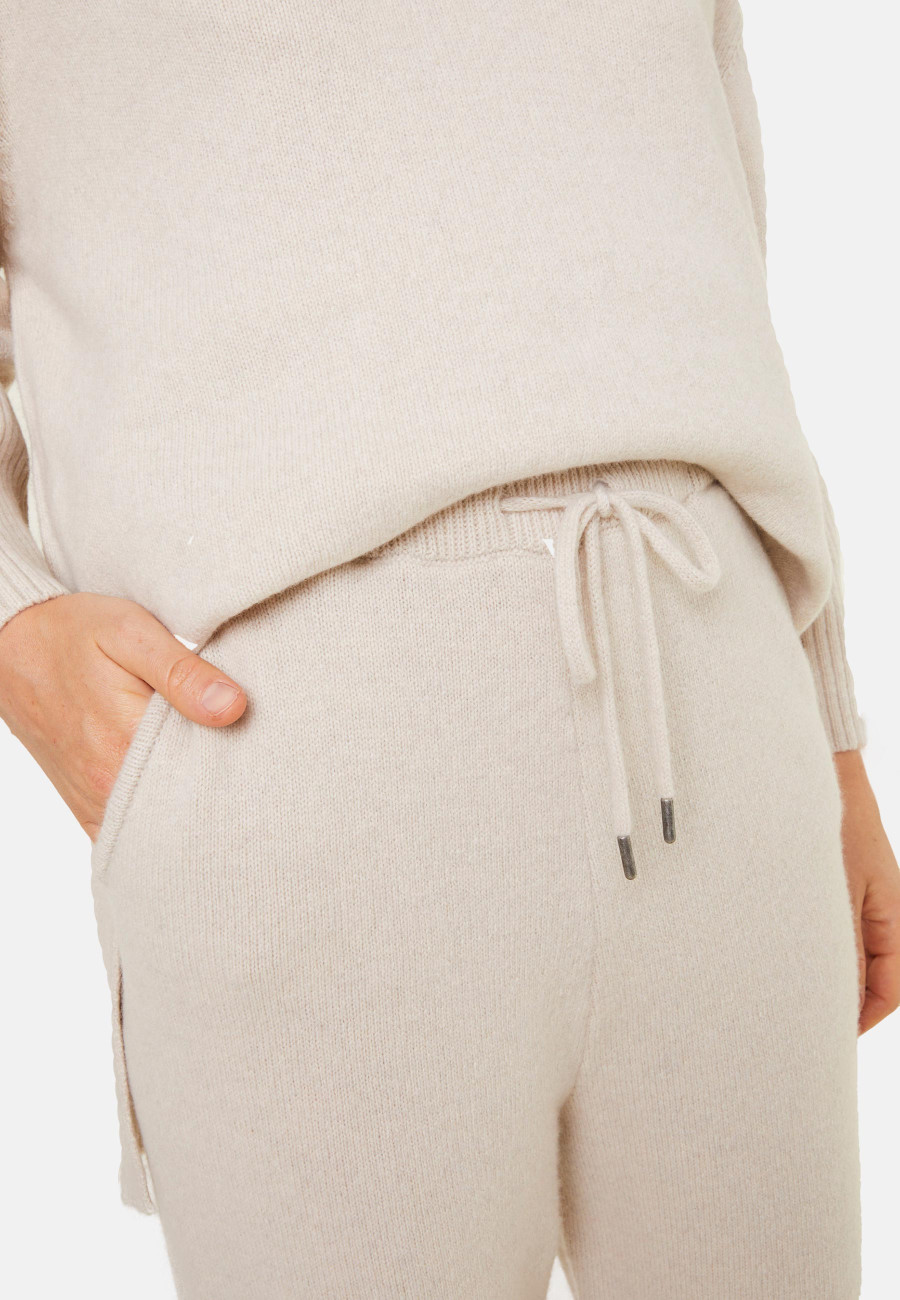 Joggers with pockets in recycled cashmere and wool - Anka