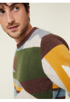 Pull col rond en cachemire superbowl - Florian 7978 brun - 47 Marron foncé