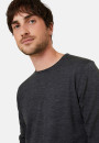 Pull col rond en laine mérinos finitions roulotées - Rythme 7860 soleil - 89 Moutarde