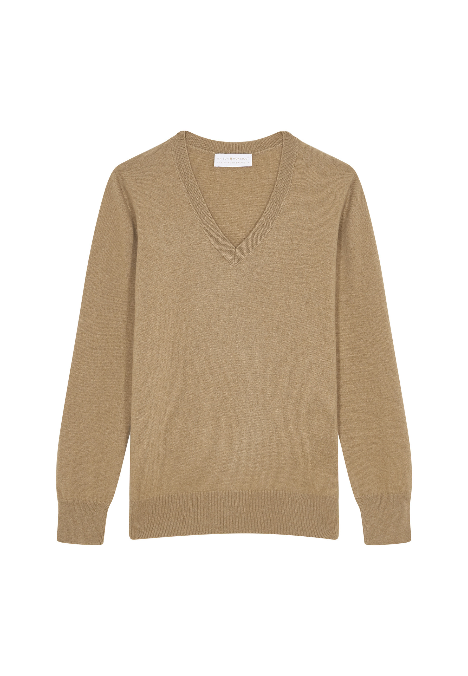 Pull col V en cachemire - Abel 7852 celadon - 94 Vert amande