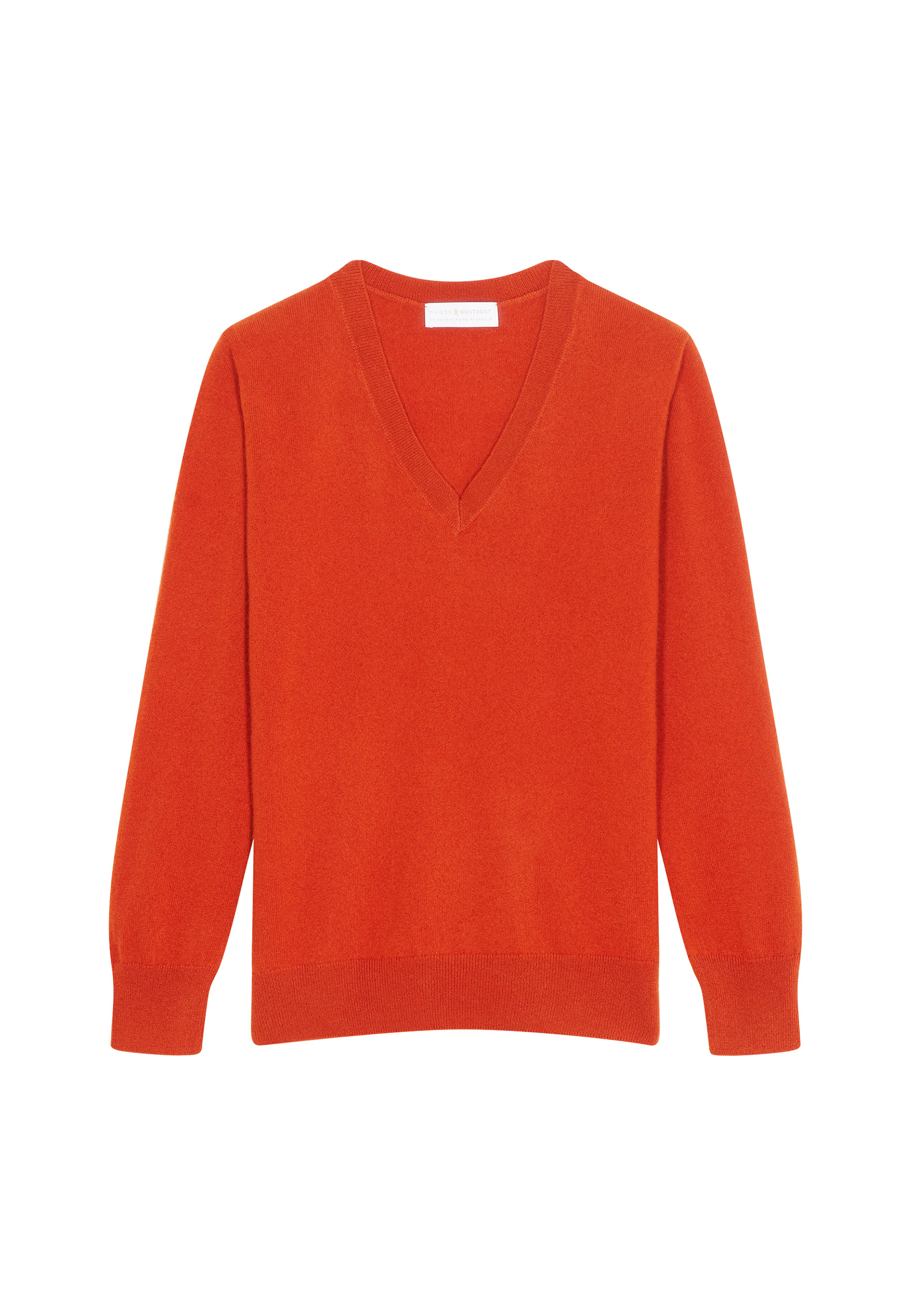 Pull col V en cachemire - Abel 7852 celadon - 94 Vert amande