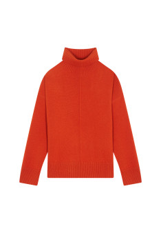 Turtleneck sweater with cashmere slits - Adena