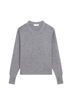 Wool and cashmere mitten-sleeved round-neck sweater - Gemma