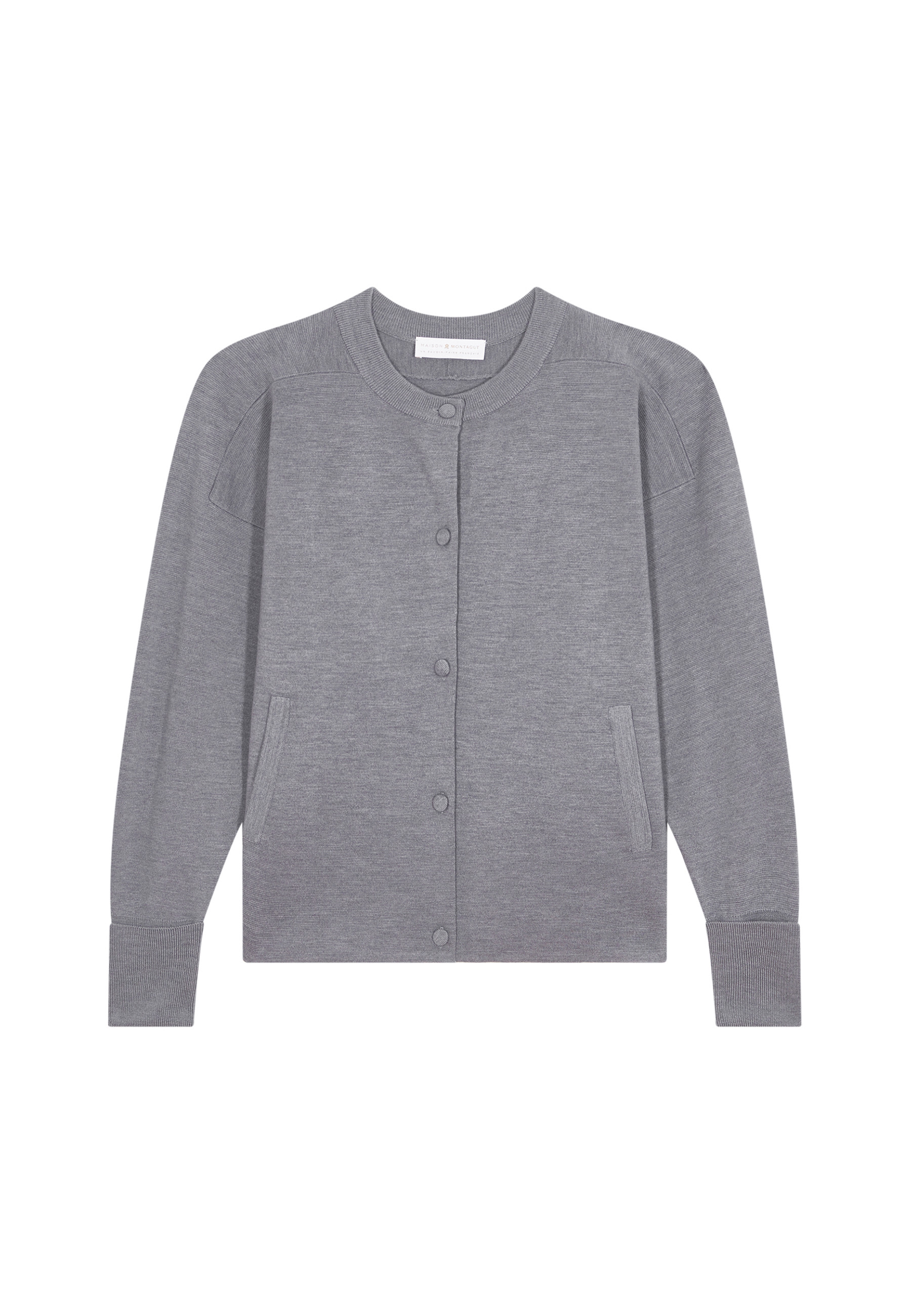 Buttoned jacket with pockets in merino wool - Gaspard