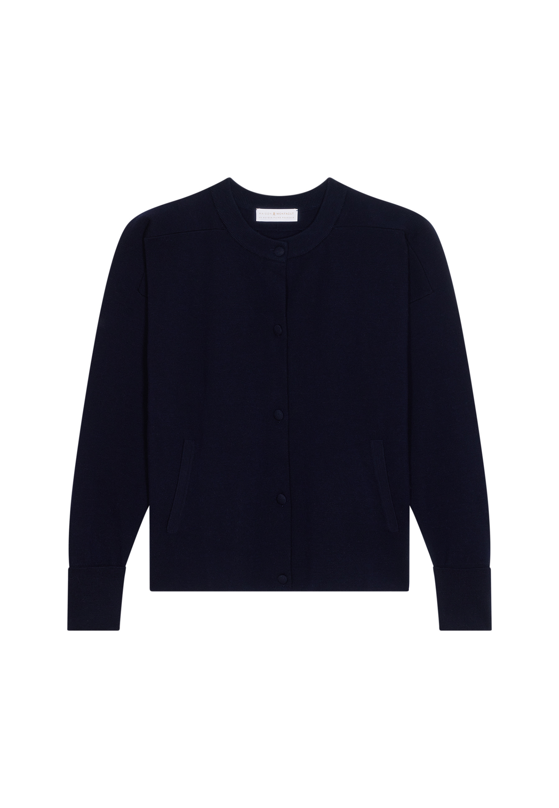Veste boutonnée à poches en laine mérinos - Gaspard