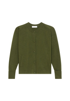 Buttoned jacket with pockets in merino wool - Gaspard