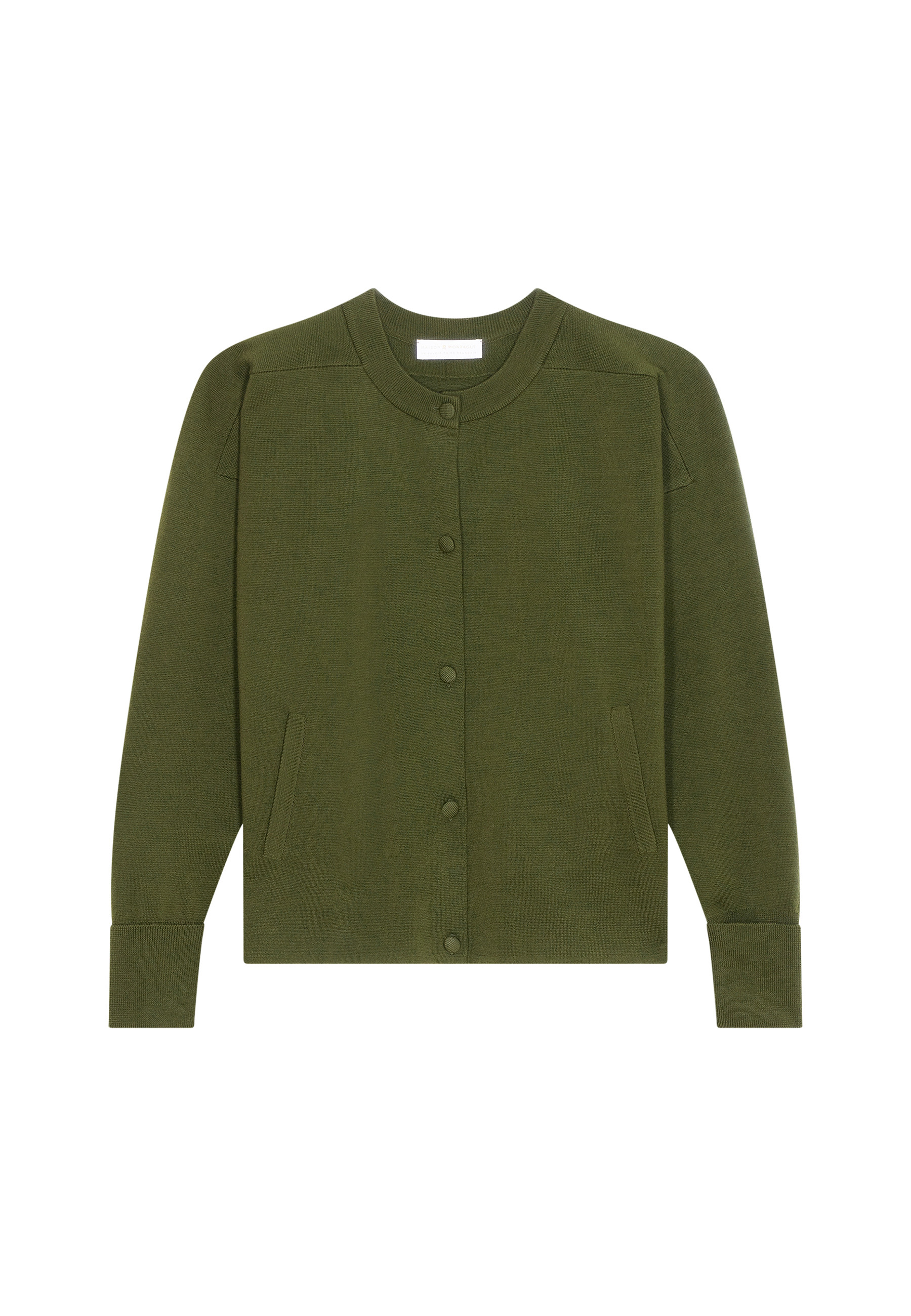 Veste boutonnée à poches en laine mérinos - Gaspard