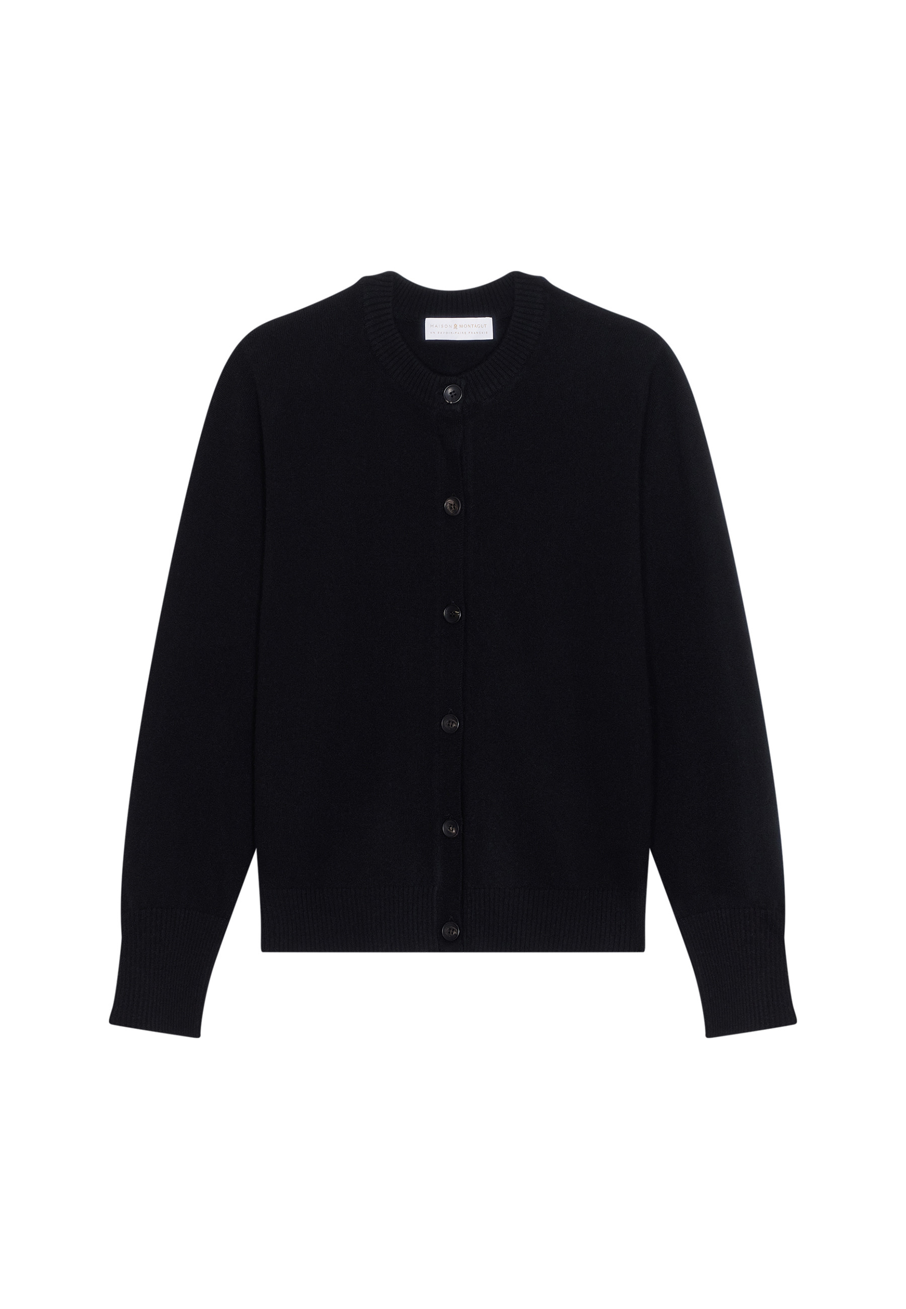Cashmere round neck buttoned cardigan - Ari