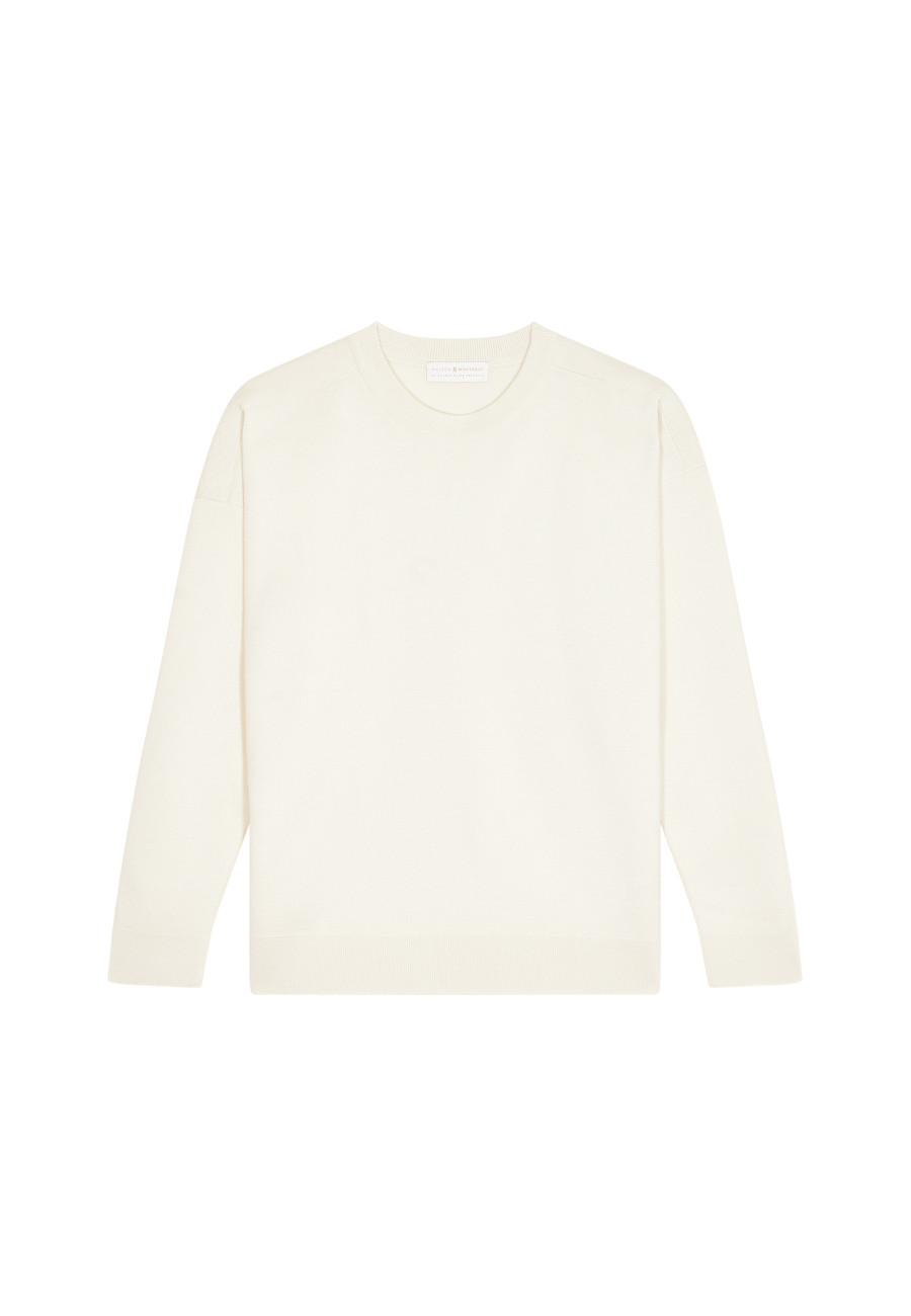 Pull ample col rond en laine mérinos - Felix