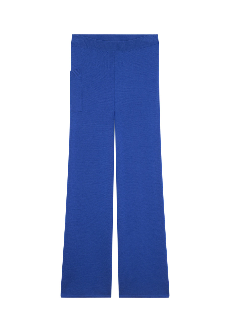 Pantalon à poches en laine mérinos - Gaetane