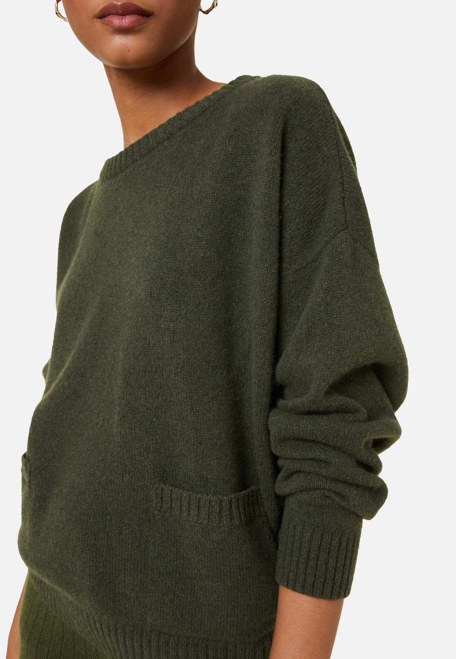 Pull ample à poches en cachemire mélangé - Davina