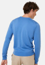 Pull col rond avec logo en laine mérinos - Eddie 7852 celadon - 94 Vert amande