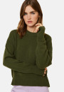 Pull col rond manches mitaines en laine et cachemire - Gemma 7811 volute - 09 Gris moyen
