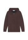 Gilet zippé à capuche en cachemire - Bradley