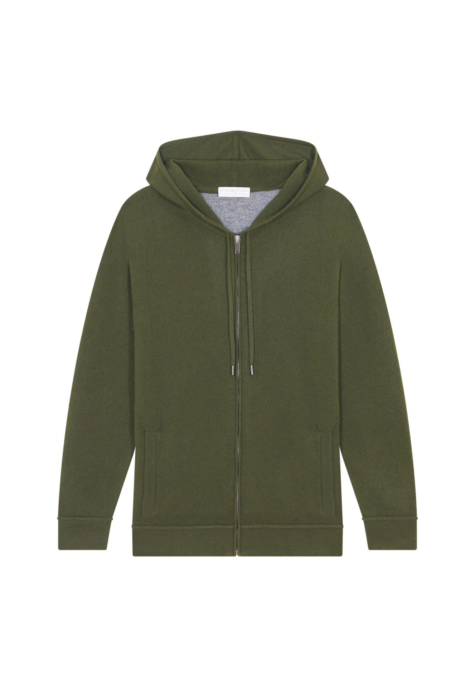 Gilet zippé à capuche en cachemire - Bradley
