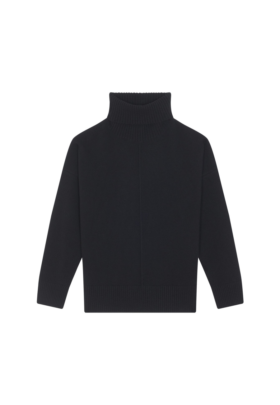 Turtleneck sweater with cashmere slits - Adena