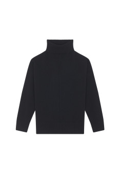 Turtleneck sweater with cashmere slits - Adena