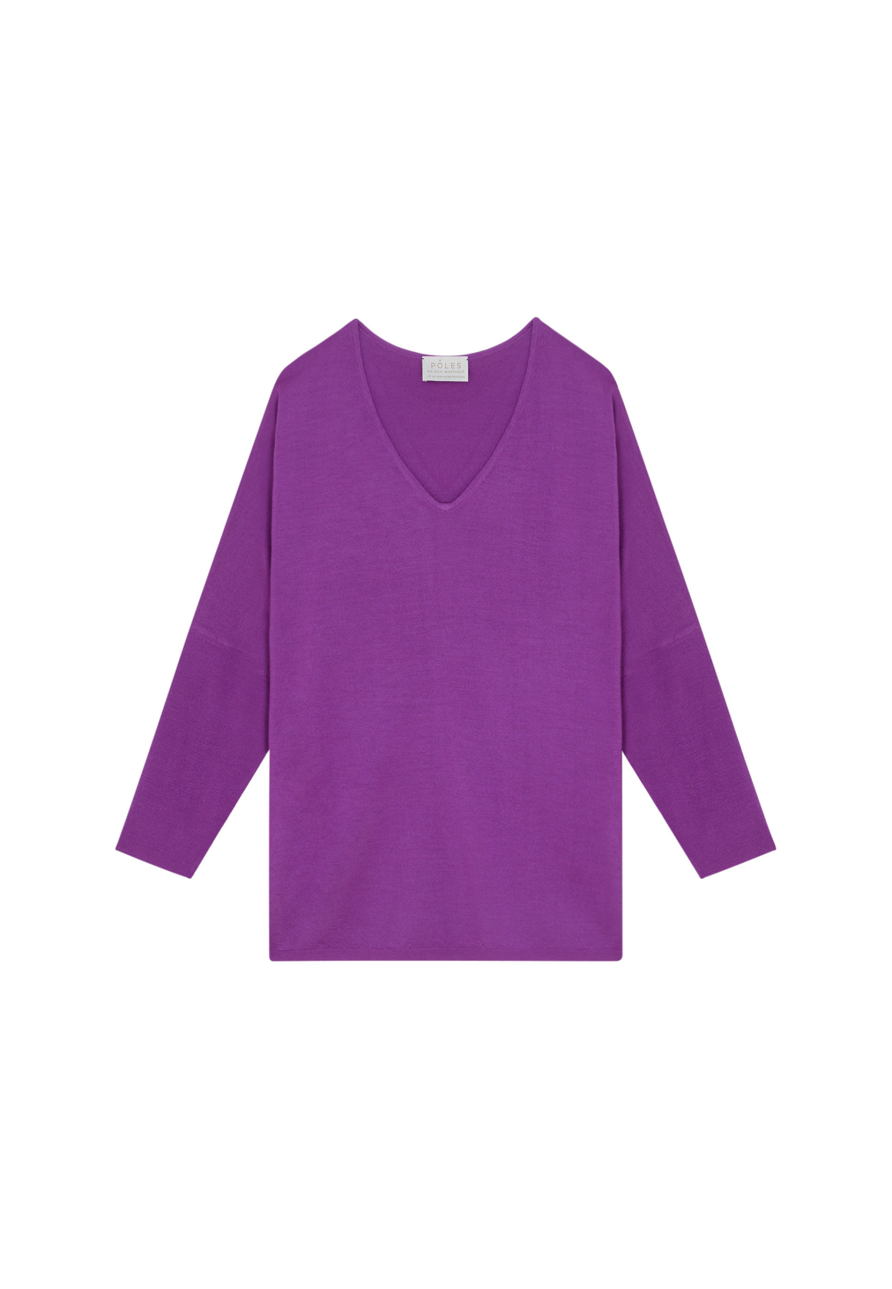 Pull manches chauve-souris en laine mérinos - Boxe 7850 foret - 83 Kaki