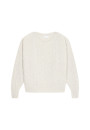Pull ample à jeux de points en laine cocon - Gassia 7860 soleil - 89 Moutarde